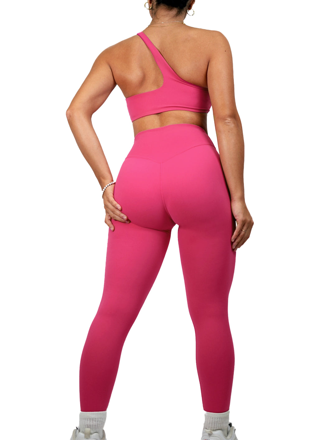 Athletic V Leggings (Hot Pink)