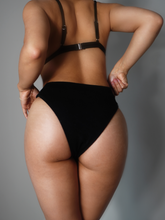 Load image into Gallery viewer, High Rise Bikini 2-pc Set (Black)
