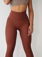 Load image into Gallery viewer, Ribbed Leggings (Caramel Brown)