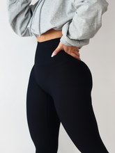 Load image into Gallery viewer, Ribbed Leggings (Black)
