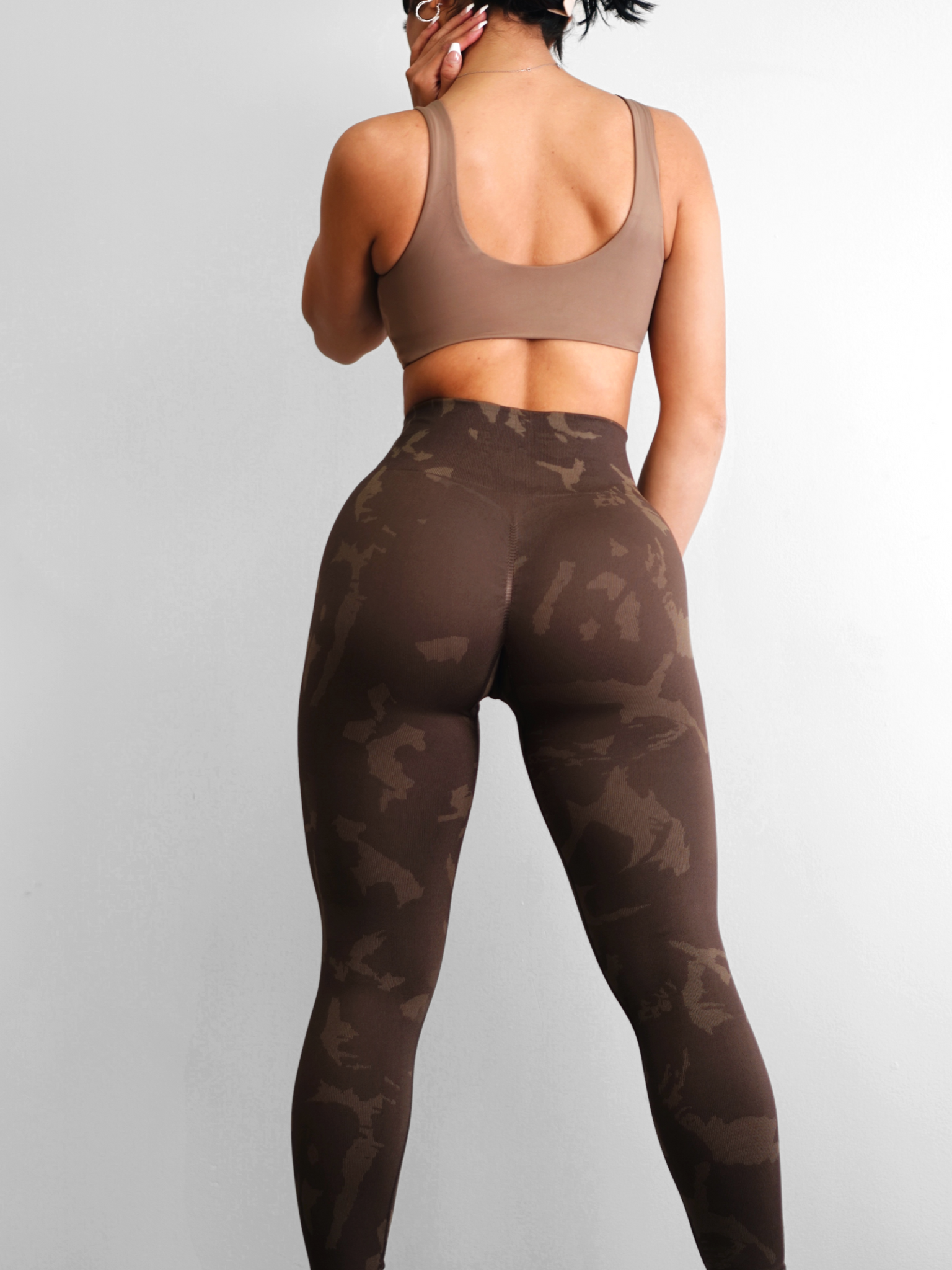 Sculpt Scrunch Leggings (Cocoa Brown) – Fitness Fashioness