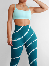Load image into Gallery viewer, Sexy Back Sports Bra (Cyan)