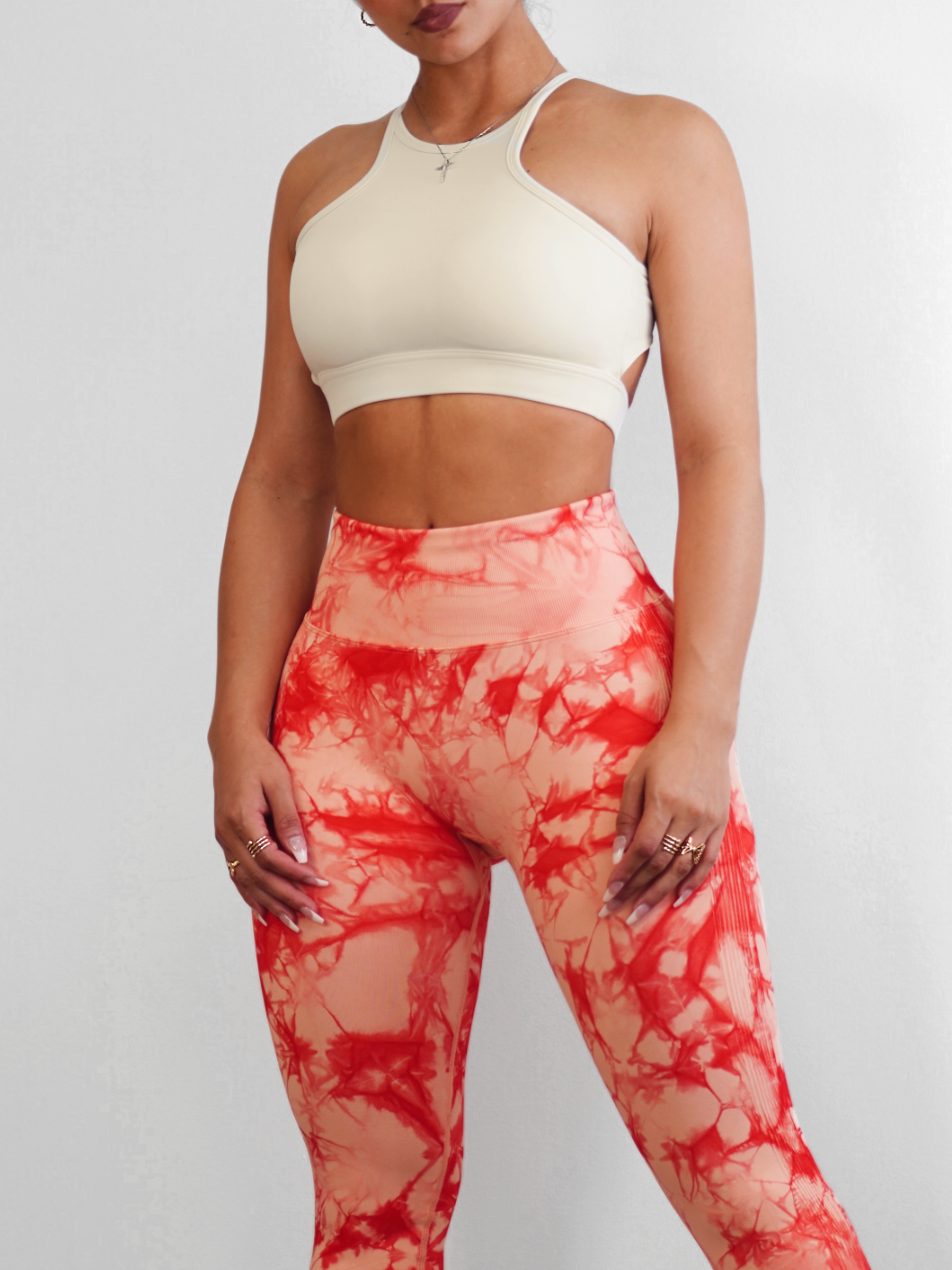 Active Crop Sports Top (Stone White) – Fitness Fashioness