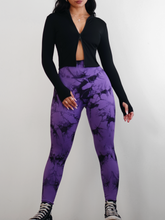Load image into Gallery viewer, Spark Scrunch Leggings (Raven Purple)