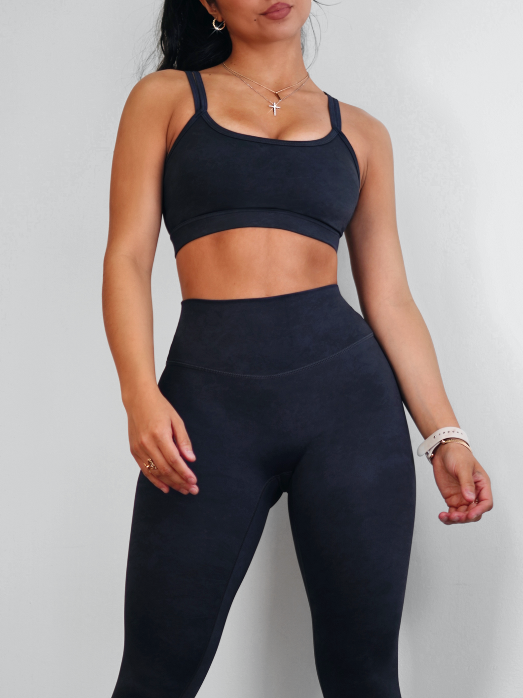 Fitted HIIT Sports Bra V1 (Charcoal)