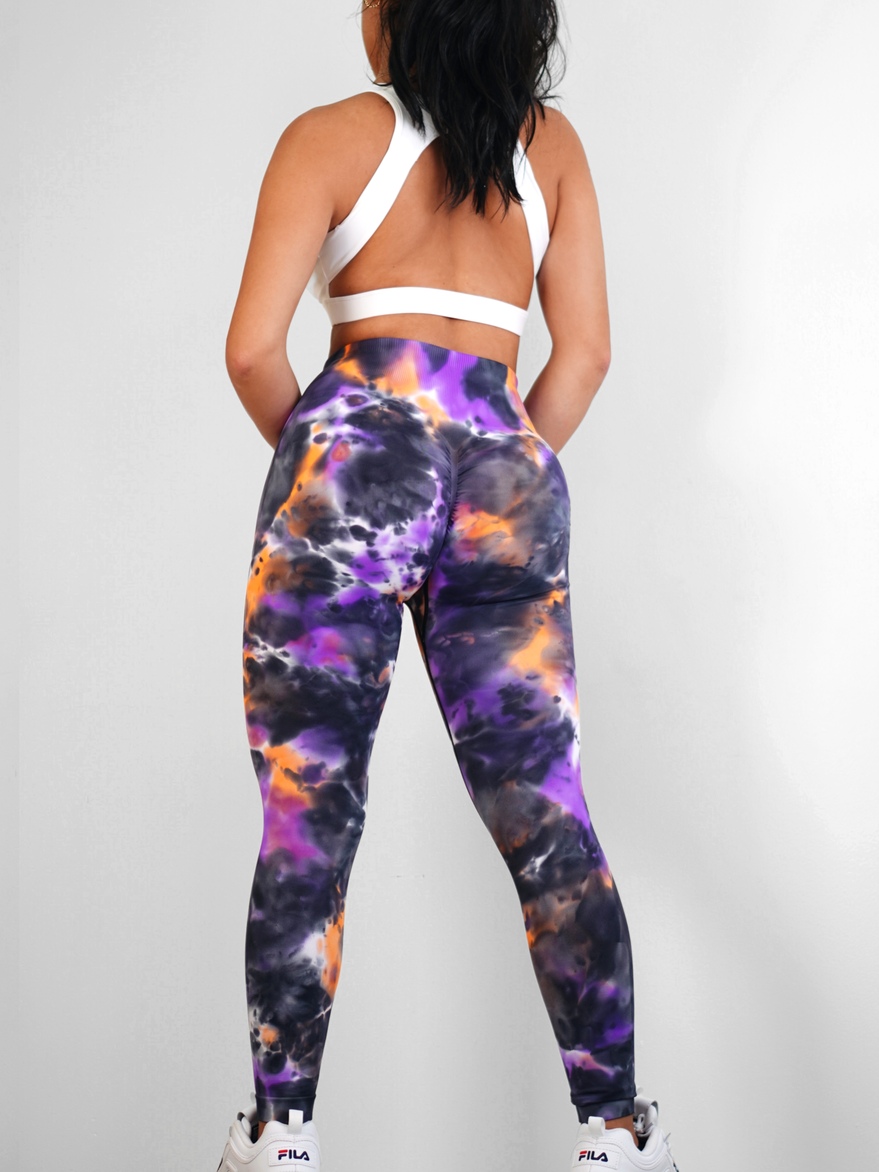 Tie-dye Scrunch Leggings (Galaxy)