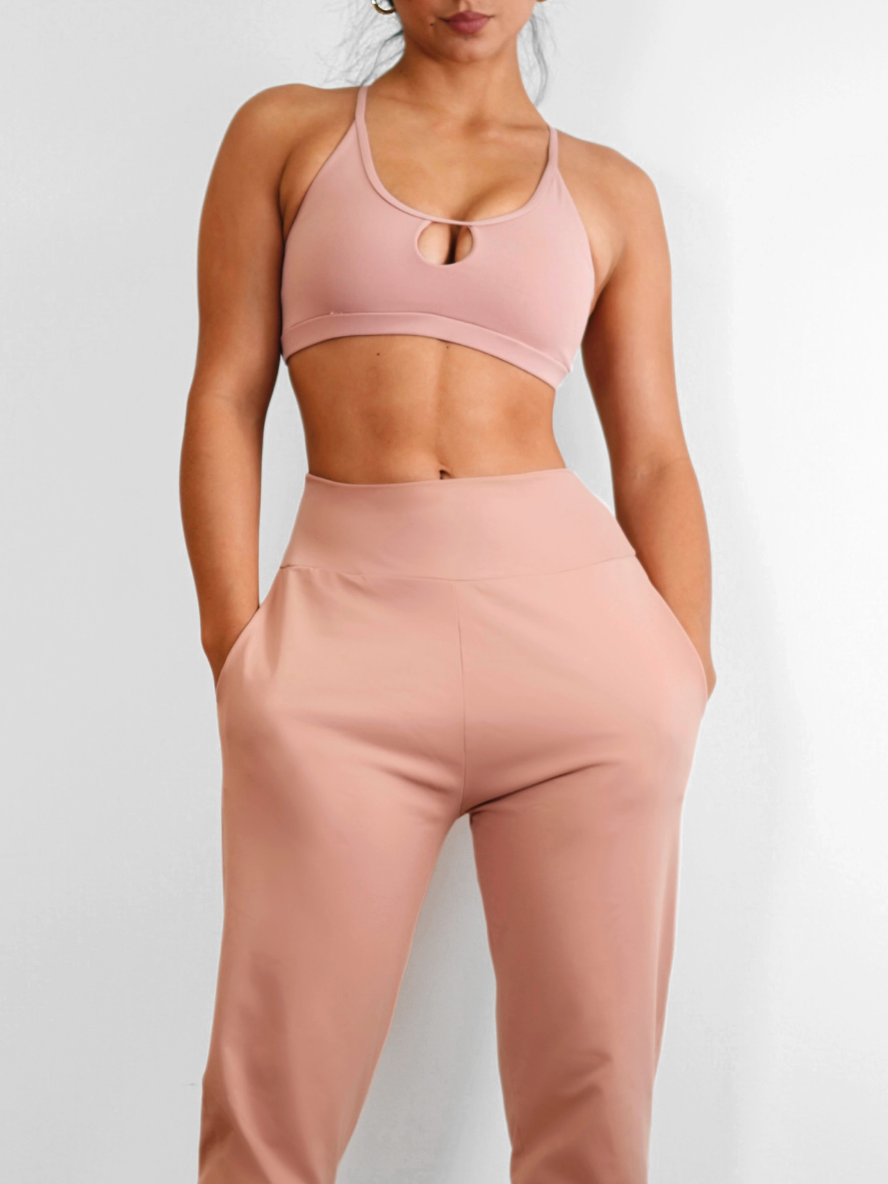 Sexy Back Sports Bra 2.0 (Pastel Pink)