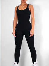 Load image into Gallery viewer, Ribbed Jumpsuit (Black)