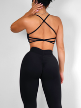 Load image into Gallery viewer, Sexy Back Sports Bra 2.0 (Black)