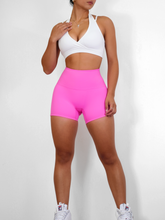 Load image into Gallery viewer, High Waisted Booty Shorts (Vivid Pink)