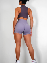 Load image into Gallery viewer, High Waisted Booty Shorts (Lilac Taupé)