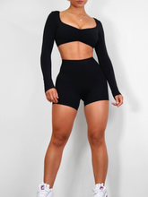 Load image into Gallery viewer, High Waisted Booty Shorts (Black)