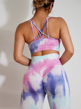Load image into Gallery viewer, Tie-dye Sports Bra (Starlight Color-way)