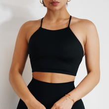 Load image into Gallery viewer, Everyday Crop Sports Top (Black)