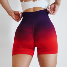 Load image into Gallery viewer, Ombre Short Shorts (Red/Purple)