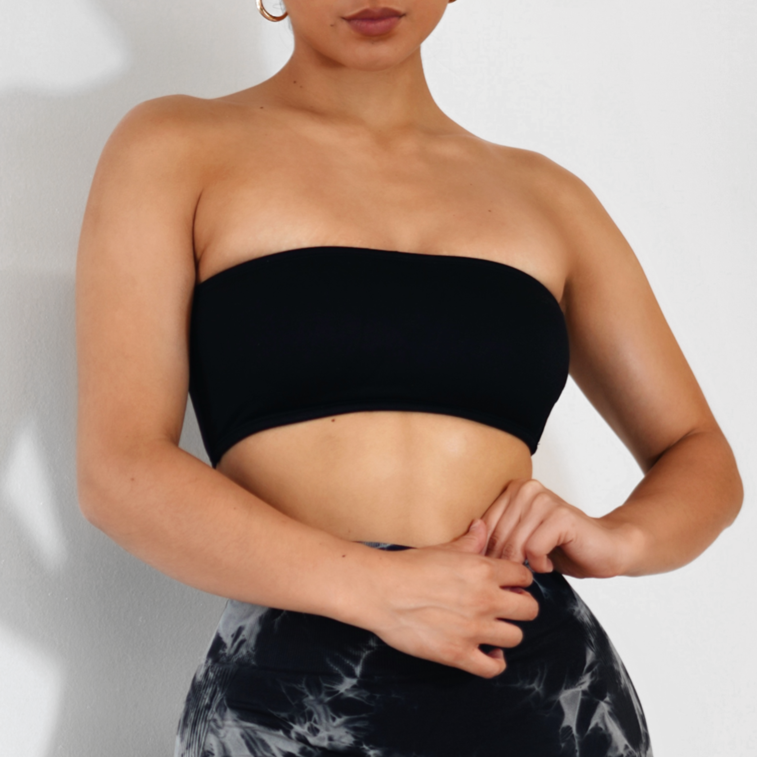 Tube Top Sports Bra (Black)