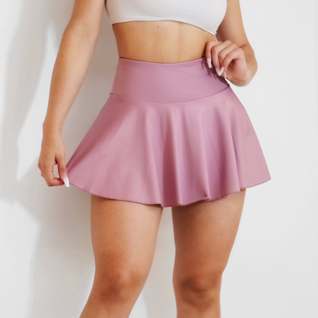 Athletic Club Tennis Skirt (Pink Rosé)
