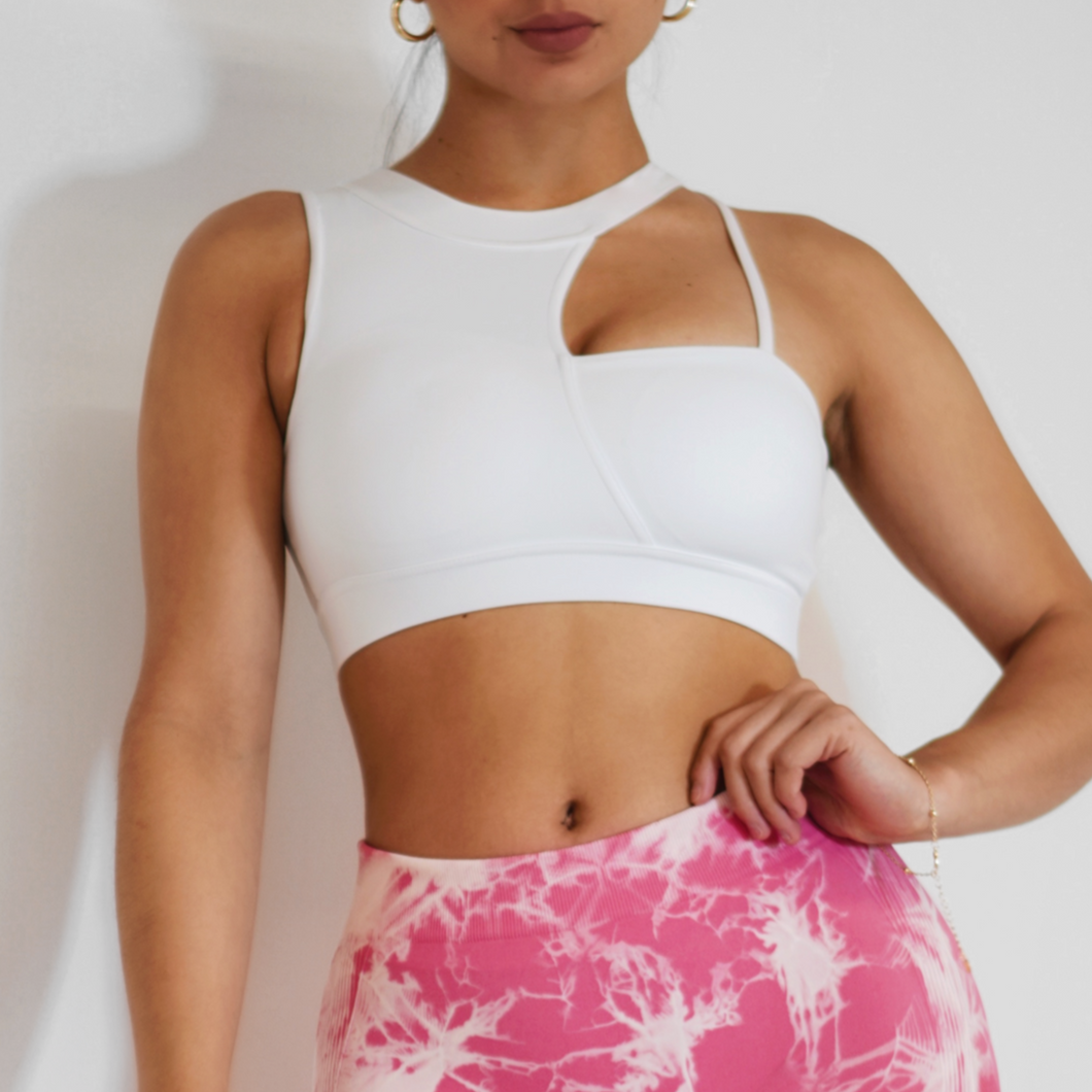 Two-Faced Sports Bra (White)