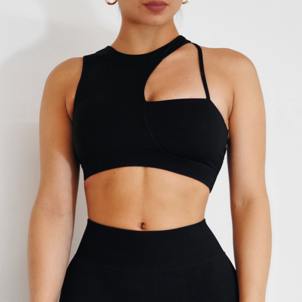 Two-Faced Sports Bra (Black)