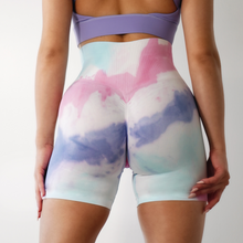 Load image into Gallery viewer, Tie-dye Scrunch Shorts (Starlight Color-way)
