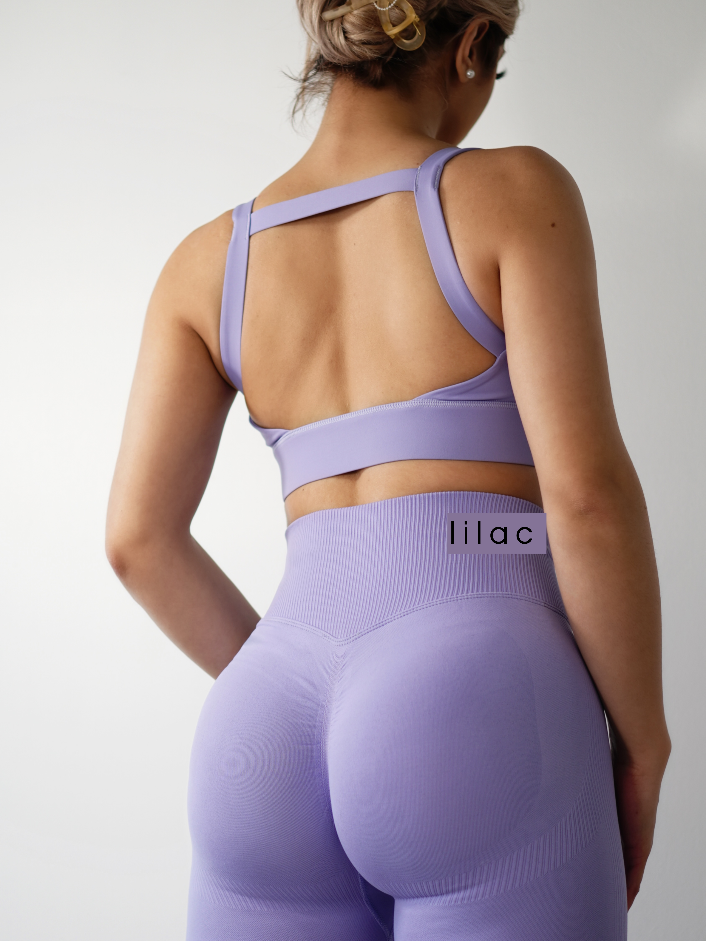 Track Star Sports Bra (Lilac)