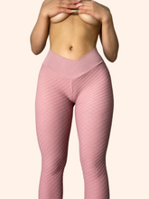 Load image into Gallery viewer, Mid-Waist Brazilian Leggings (Rose Pink)