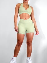 Load image into Gallery viewer, Athletic Pocket Booty V Shorts (Sage)