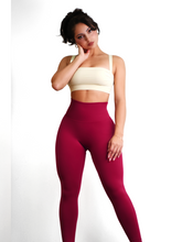 Load image into Gallery viewer, Figure Scrunch Leggings 2.0 (Red Wine)