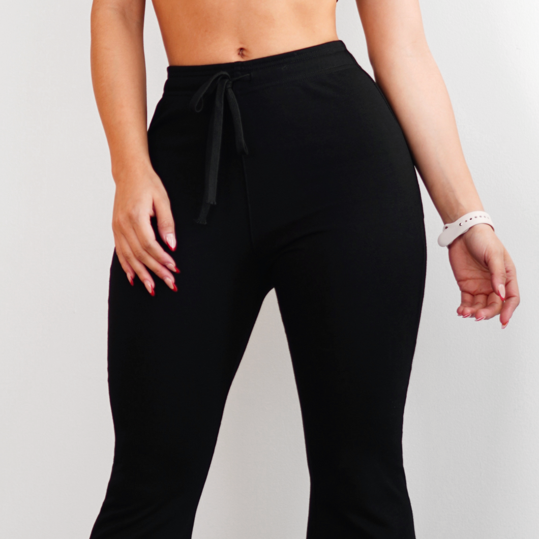 Petite Flare Joggers (Black) – Fitness Fashioness