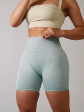 Load image into Gallery viewer, Ribbed Shorts (Baby Blue)