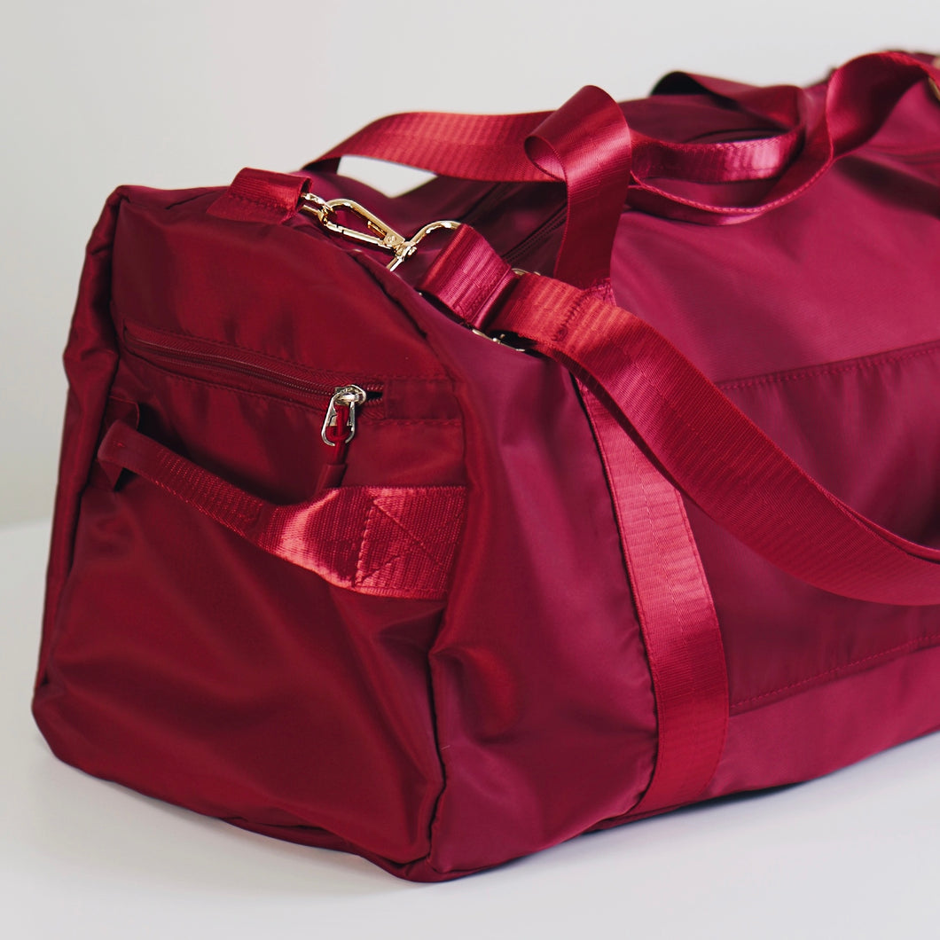 Pretty Gym Bag (Red Wine)