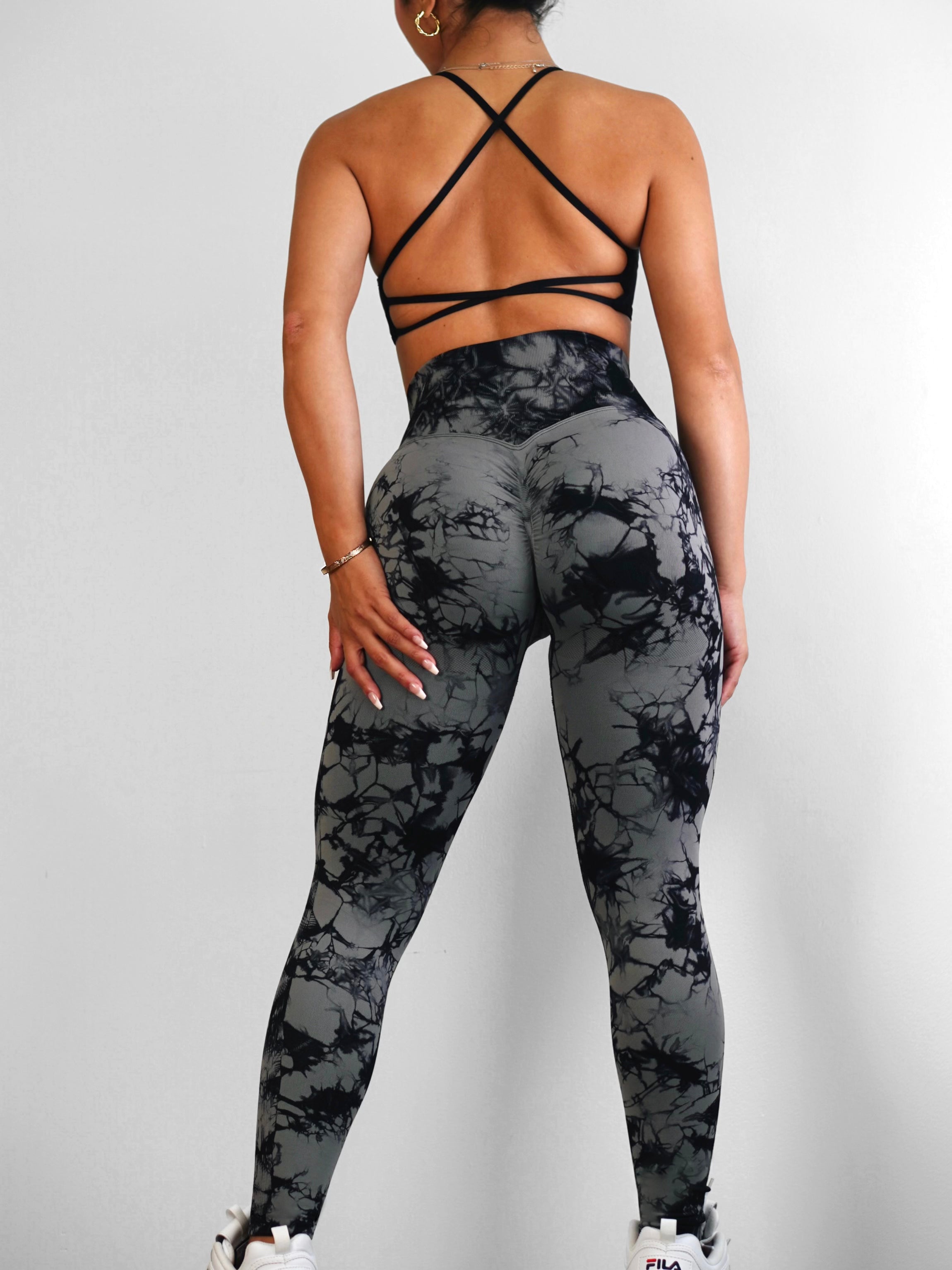 Spark Scrunch Leggings (Charcoal)