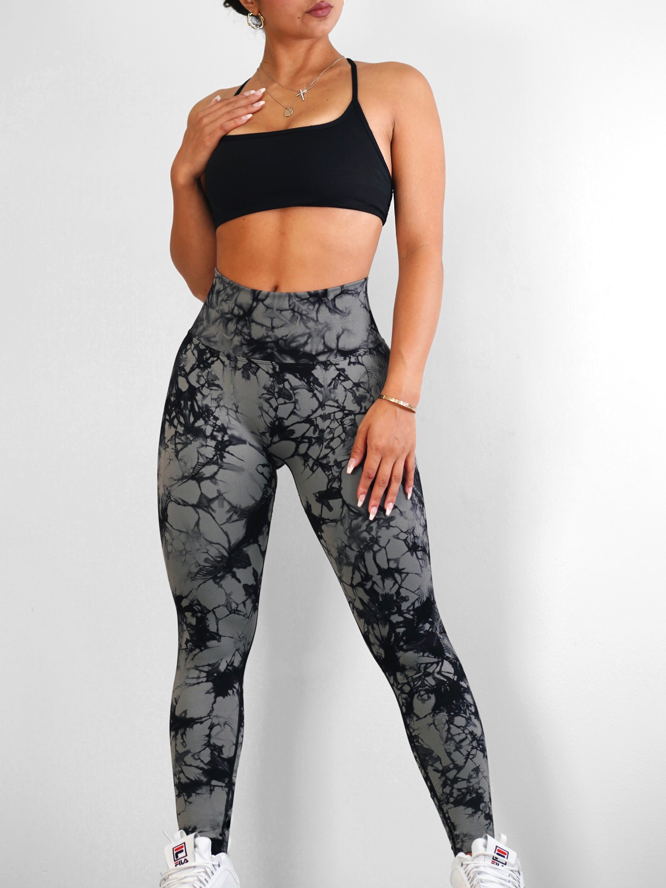 Spark Scrunch Leggings (Charcoal)