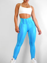 Load image into Gallery viewer, Offshore Seamless Scrunch Leggings (Sunny Blue)