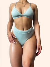 Load image into Gallery viewer, High Rise Bikini 2-pc Set (Mint)