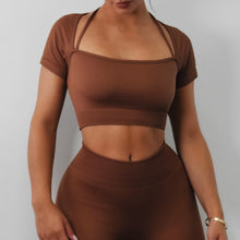 Load image into Gallery viewer, Autumn Ribbed Top (Caramel Brown)