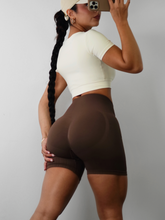 Load image into Gallery viewer, Sculpt Scrunch Shorts (Cocoa Brown)