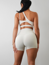 Load image into Gallery viewer, Divine Off-Shoulder Sports Bra (Off-White)