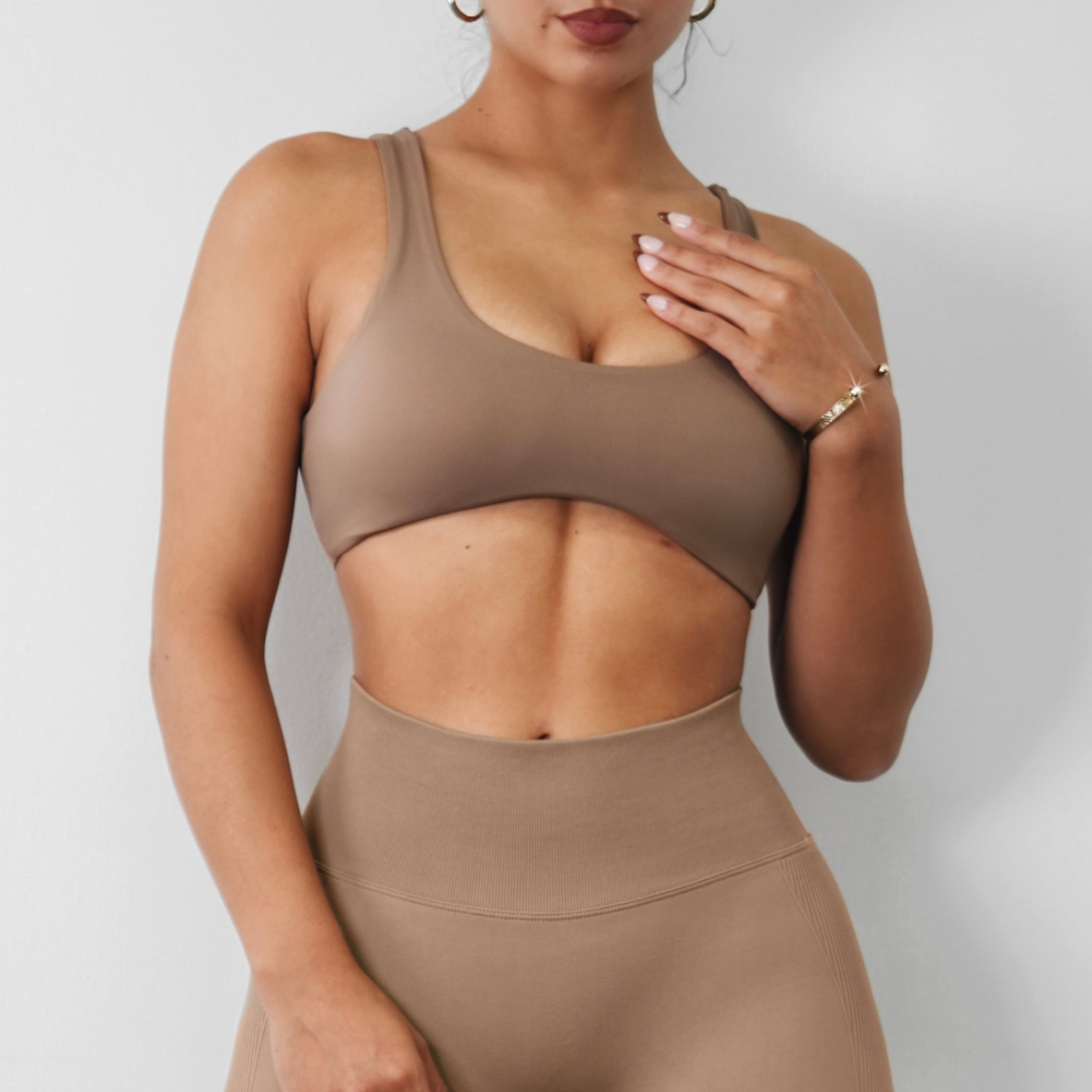 Boho Sports Bra (Mocha)