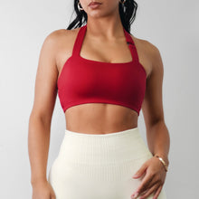 Load image into Gallery viewer, Varsity Sports Bra (Red)