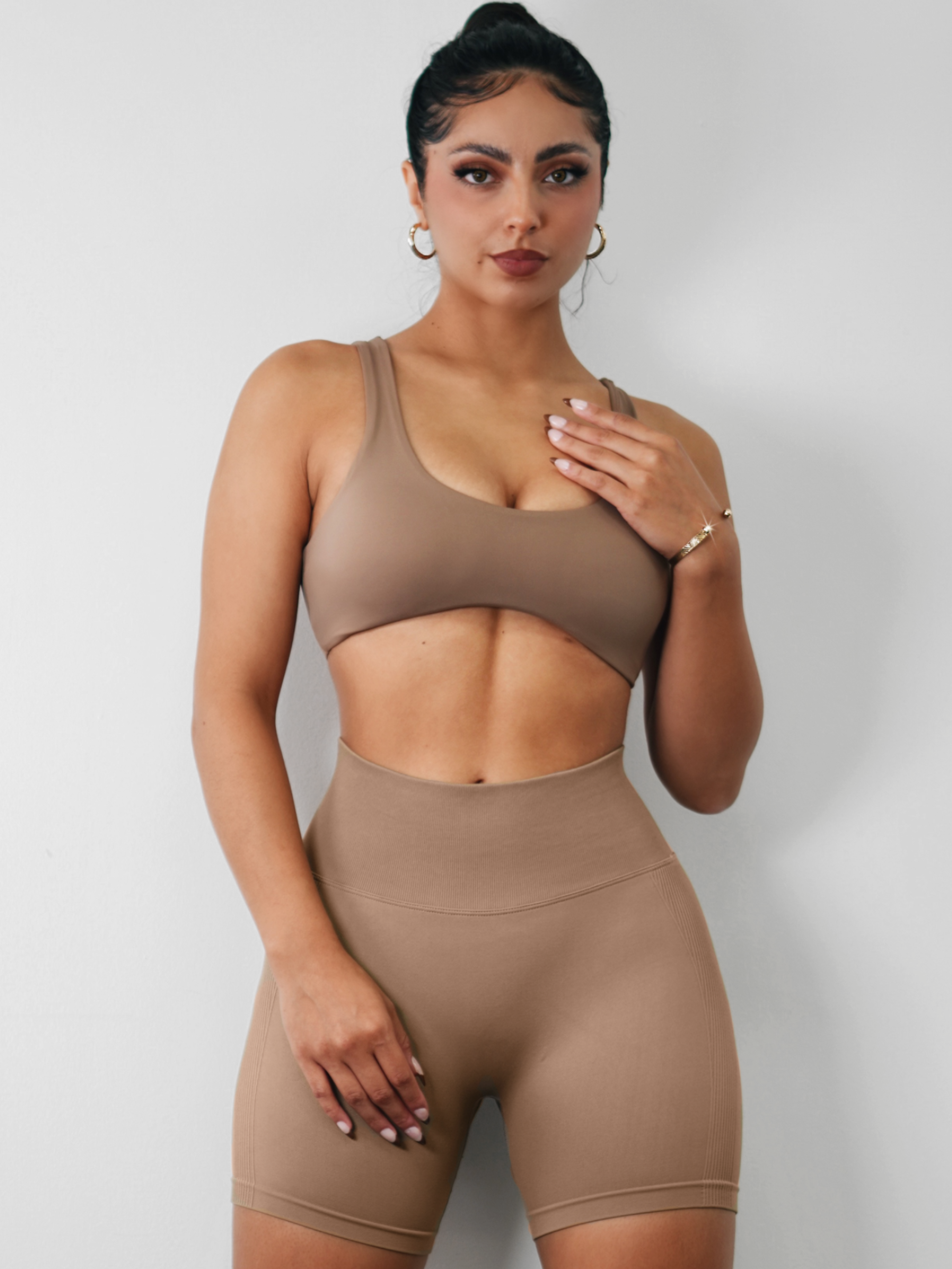 Boho Sports Bra (Mocha)