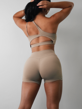 Load image into Gallery viewer, Athletic Pocket Booty Shorts (Vintage Taupe)
