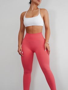 Athletic Seamless Scrunch Leggings (Pink Punch)