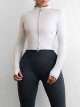 Load image into Gallery viewer, Fitted BBL Compression Jacket (Off-White)