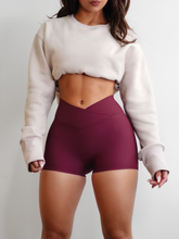 Load image into Gallery viewer, Ribbed Booty V Shorts (Velvet)